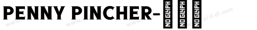 Penny Pincher字体转换